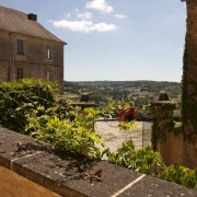 Kasteel in het dorp Belvès bij de Dordogne