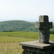 De vulkanische bergen van de Cantal, Auvergne Frankrijk