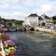 Dorp Essoyes in de Champagne waar Renoir woonde en werkte in Frankrijk