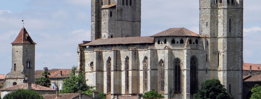 De kerk van La Romieu in het zuiden van Frankrijk
