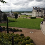 Het koninklijk kasteel van Amboise met de kapel waar Leonardo da Vinci is begraven